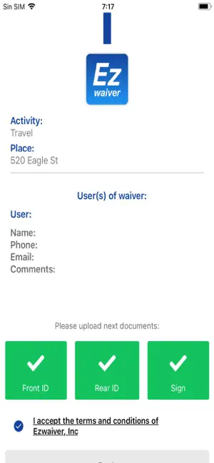 Identity Verification and Digital Signature Canvas